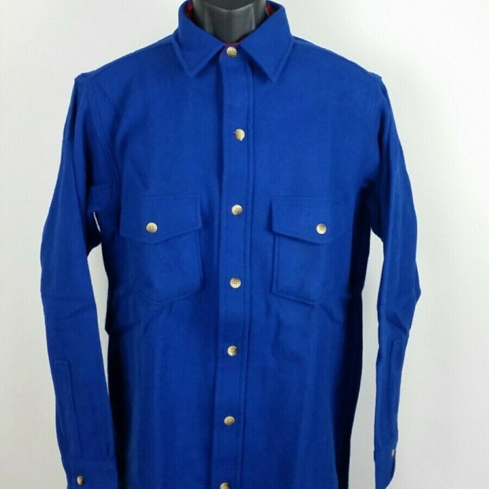 Vtg Woolrich Mens Wool Blend Made in USA Blue